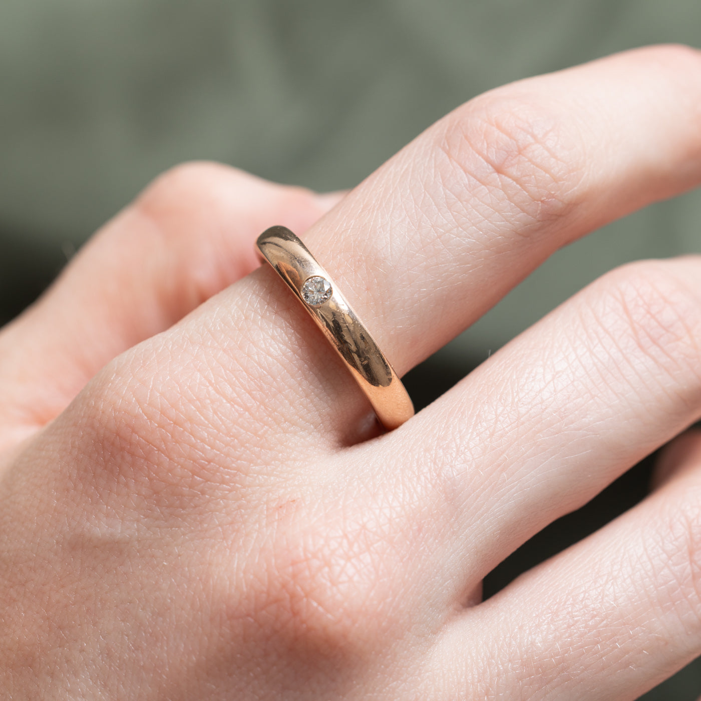 0.10ct Flush Set Diamond Wedding Band Ring - Size 9 | Elegant & Minimalist for Everyday Wear | Perfect for Anniversary, Engagement, or Stacking Rings
