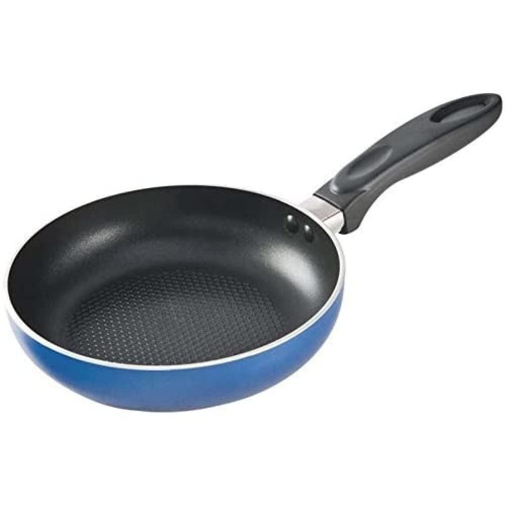 Nonstick Blue Aluminum Frying Pan 26cm - Lightweight & Durable Cookware for Sauteing, Frying & Omelets - Perfect for Home Kitchen & Camping Cooking