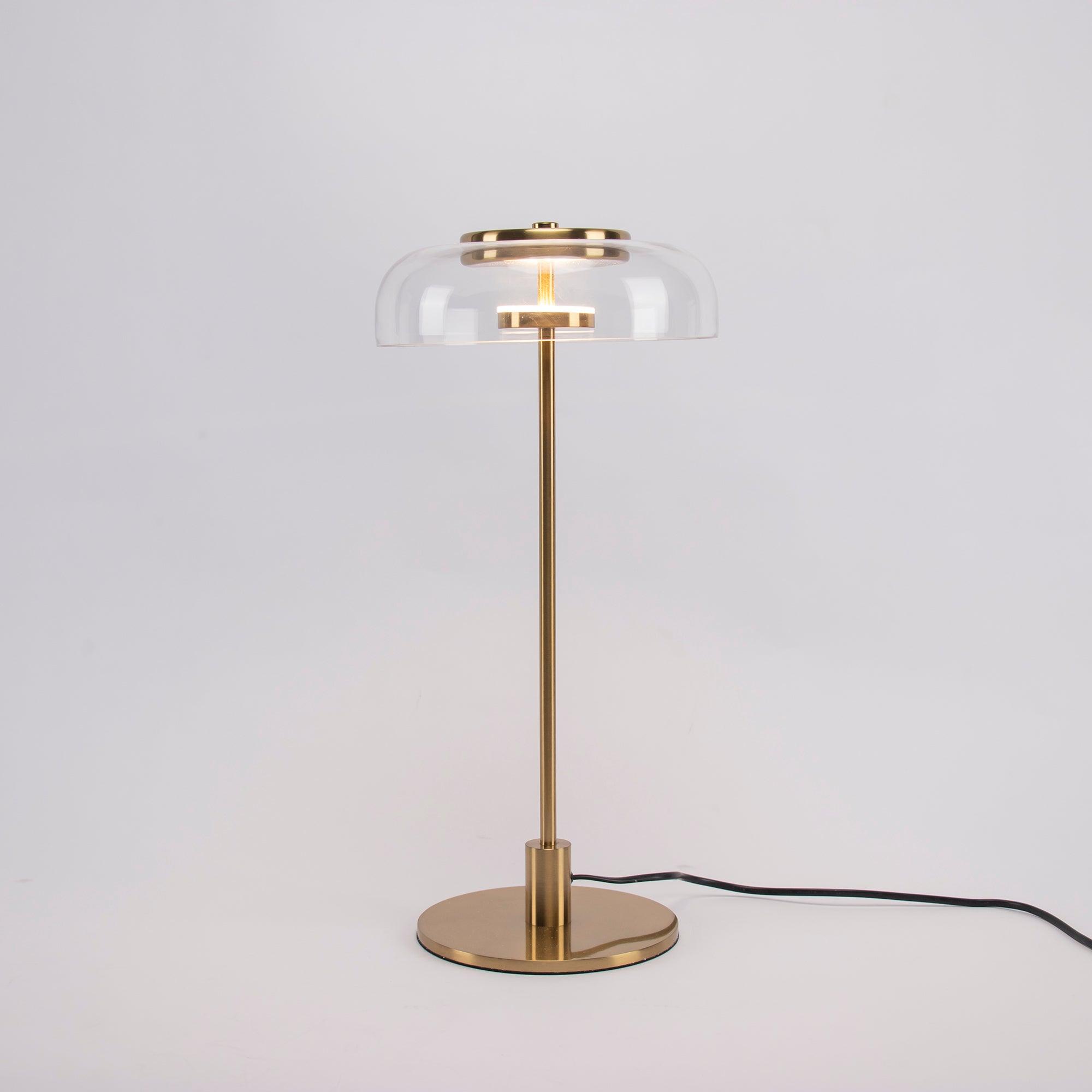 Solara Modern LED Table Lamp - Adjustable Brightness, USB Charging Port, Night Light for Bedroom, Living Room, Office & Study Desk