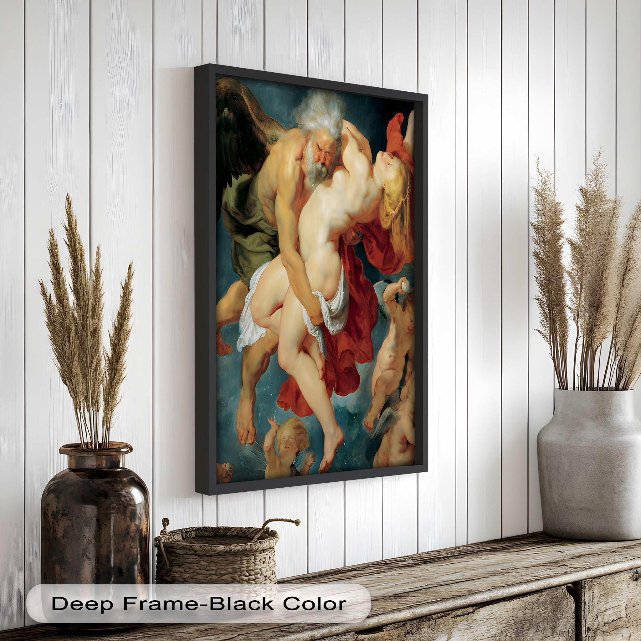 Abduction of Psyche - Mythological Renaissance Nude Oil Painting Reproduction | Classic Art Wall Decor for Living Room, Bedroom & Office