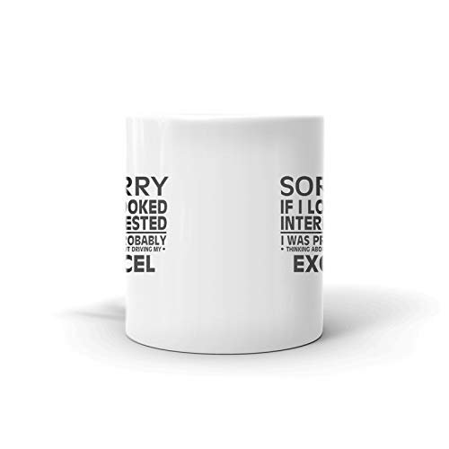 Thinking of My EXCEL Driver Coffee Tea Ceramic Mug - 11oz Insulated Travel Cup for Office, Commute & Gifts | Perfect for Hot/Cold Beverages
