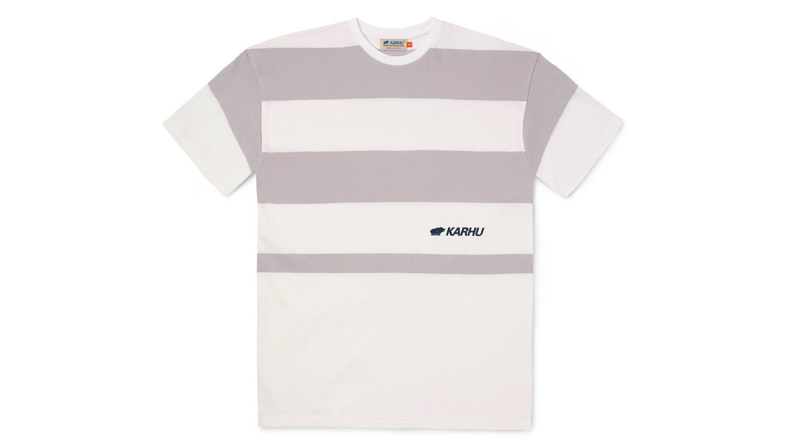 Unisex Striped Short Sleeve Sweatshirt - Bright White with Raindrop Pattern | Casual Wear, Street Style, Summer Outfit
