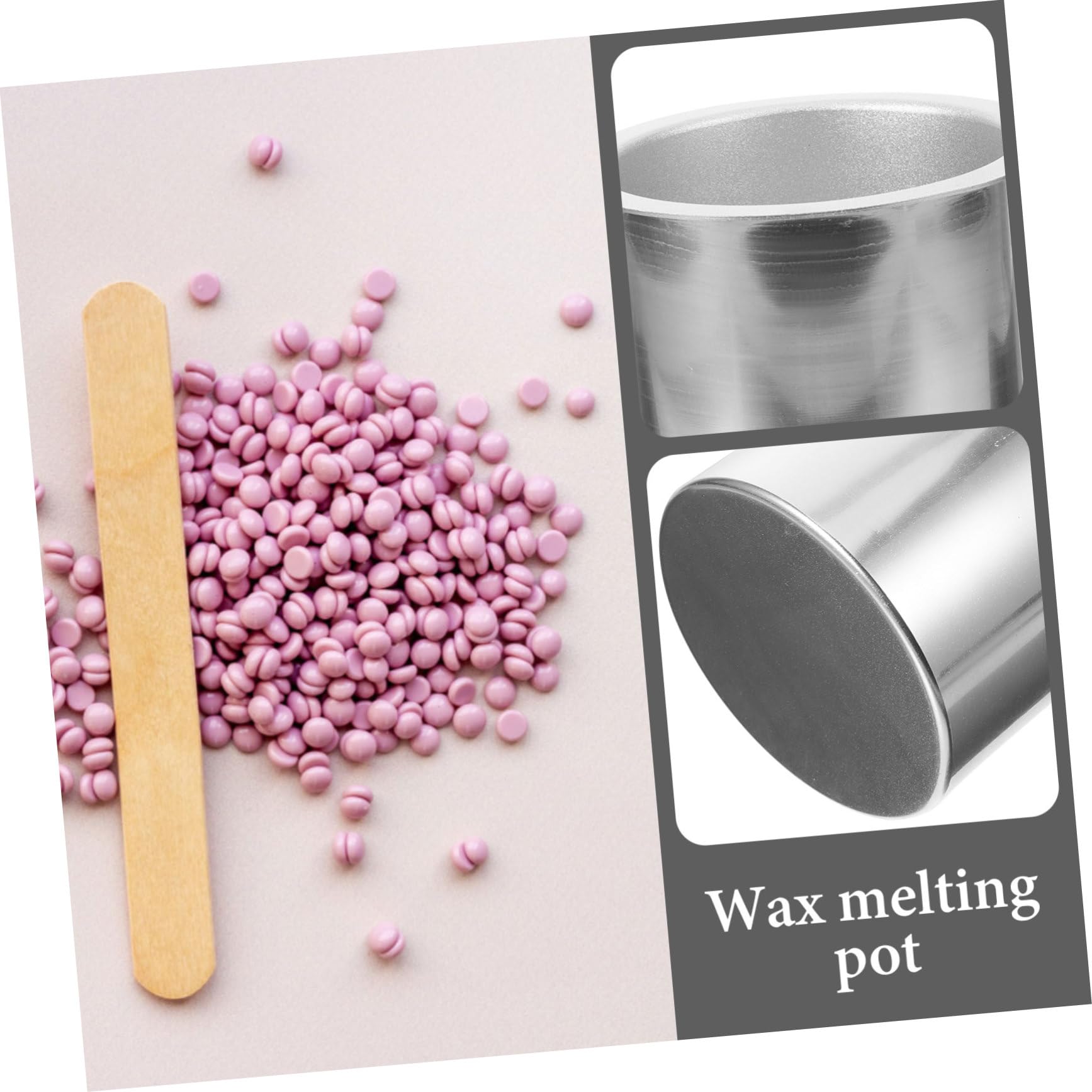 Premium Aluminum Wax Melting Pot for Candle Making & Hair Removal - Smooth, Safe & Durable Wax Warmer with Burner - Perfect for DIY Candles, Waxing Kits & Home Spa Treatments