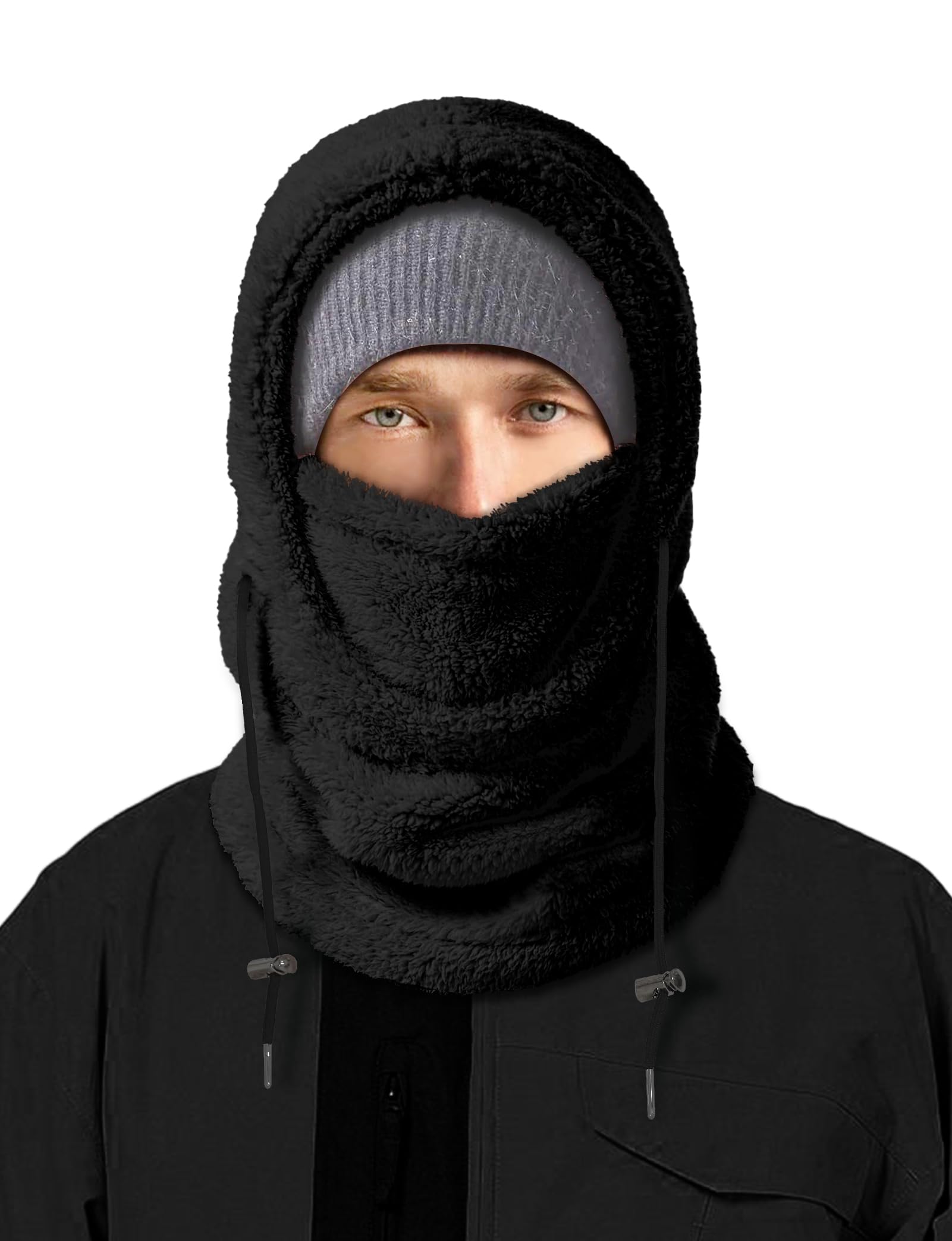 Windproof Fleece Balaclava Ski Mask for Men & Women - Warm Winter Face Cover & Neck Scarf for Skiing, Snowboarding, Motorcycling & Outdoor Activities