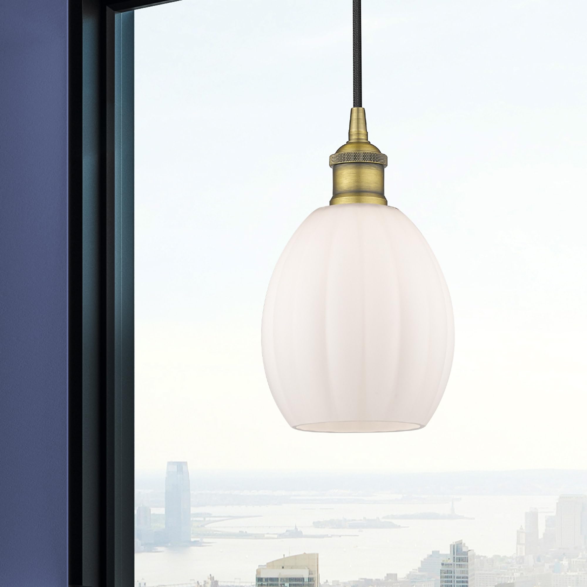 Eaton Industrial Style 1-Light Mini Pendant Light - 10.75