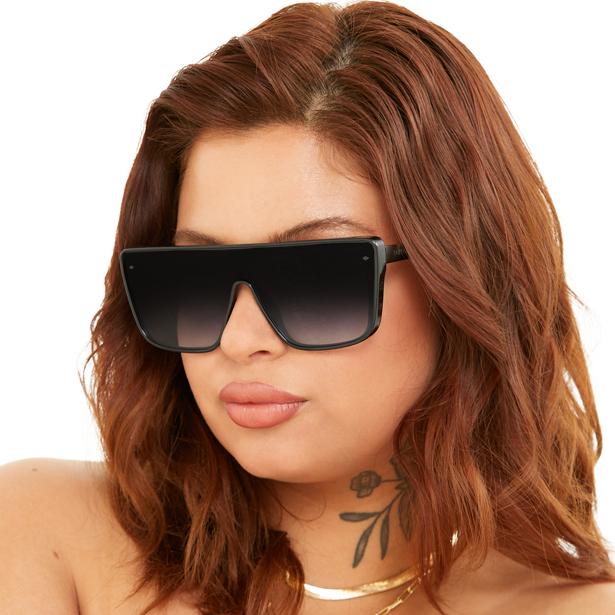 Rayz Limited Edition Black Square Sunglasses for Men & Women - UV Protection, Polarized Lenses - Perfect for Driving, Beach & Outdoor Activities