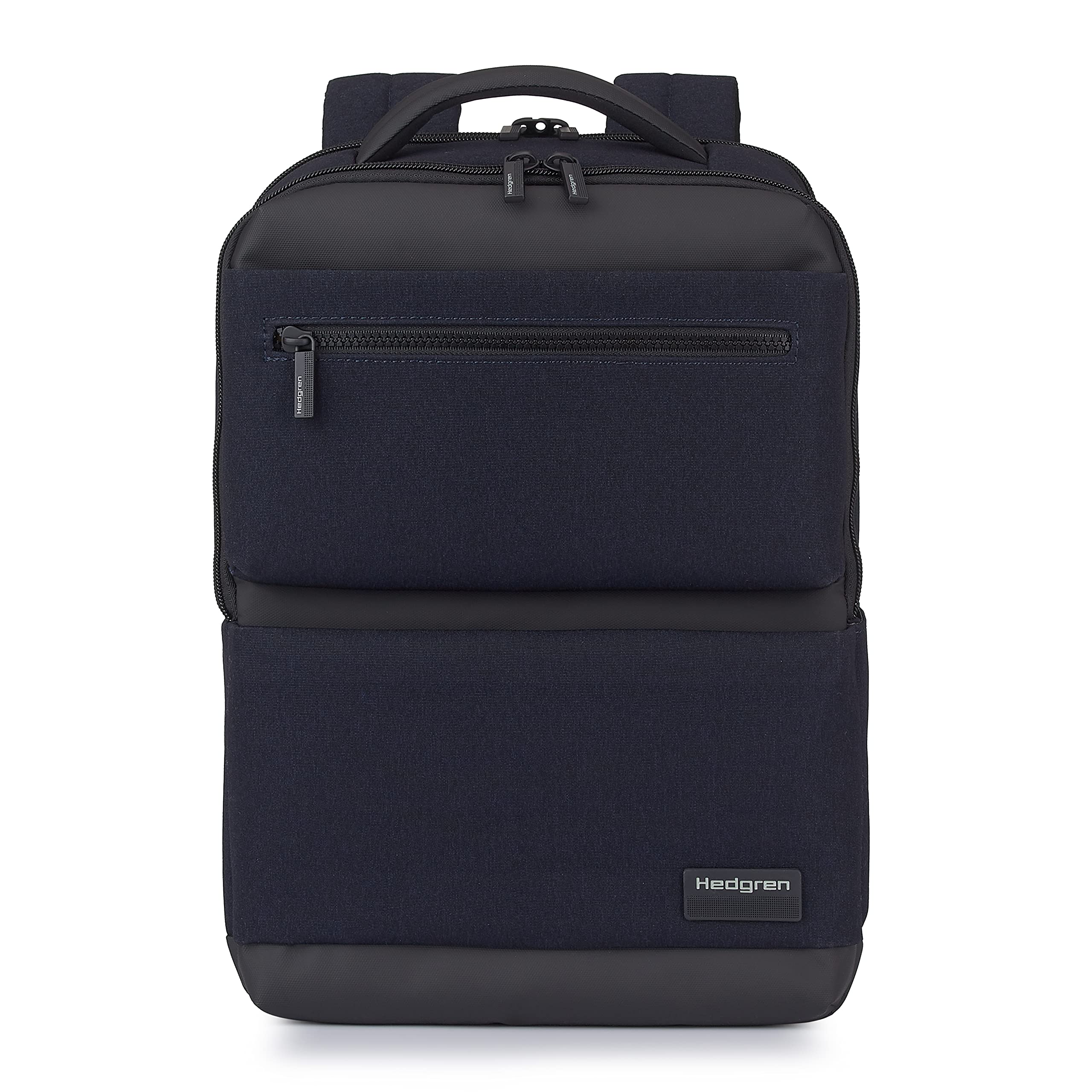 Hedgren Drive 14.1 Inch Laptop Backpack for Men & Women - Lightweight Water-Resistant Business Travel Backpack with USB Charging Port (Elegant Blue) - Perfect for Work, School & Commuting