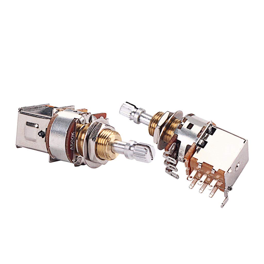 2PCS Push Pull Potentiometer Control Switch for Electric Guitar - Volume & Tone Replacement Parts - Perfect for DIY Guitar Upgrades & Repairs