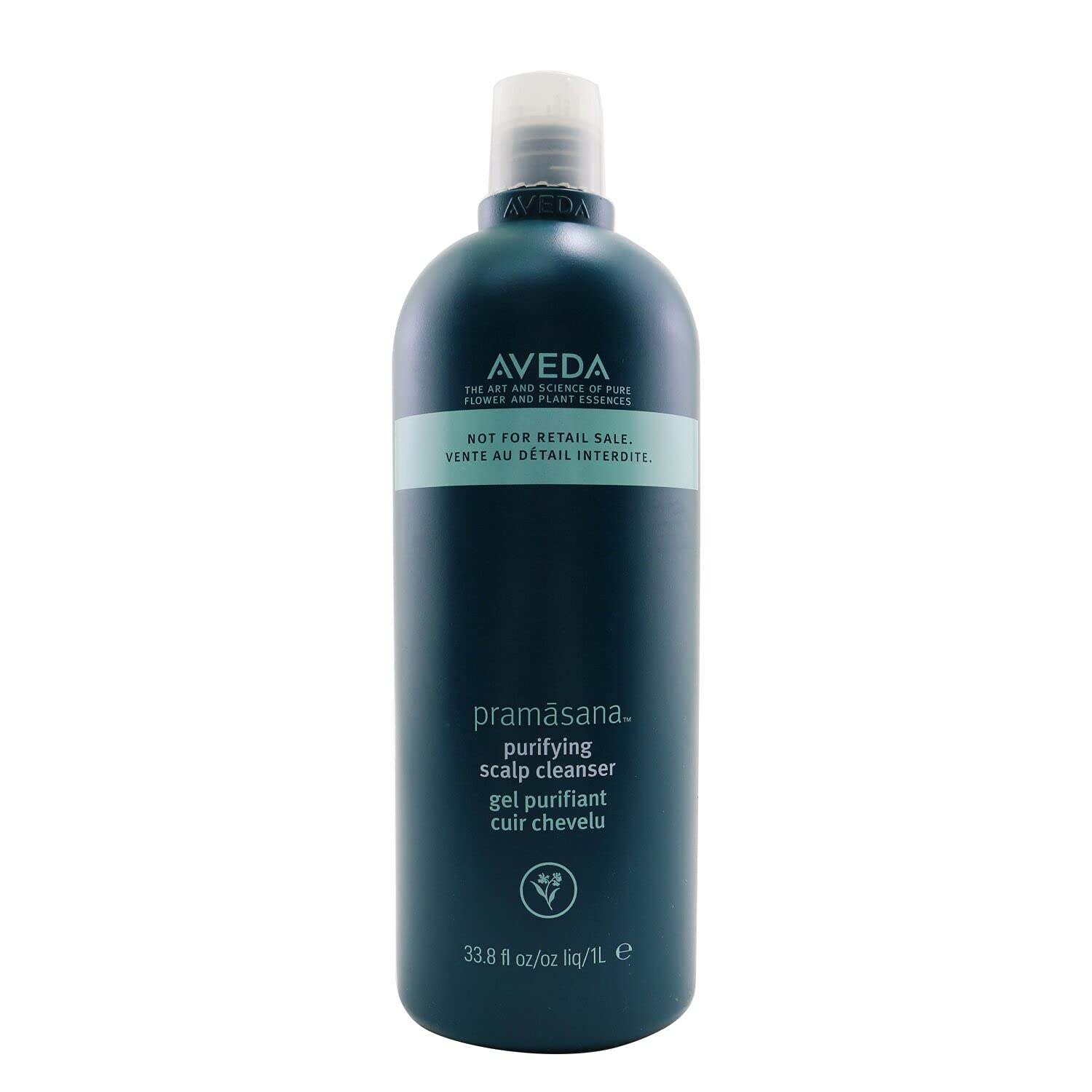 Aveda Pramasana Purifying Scalp Cleanser 33.8 oz (1 Liter) - Deep Cleansing Shampoo for Dry & Oily Scalp - Vegan & Sulfate-Free Hair Care for Men & Women - Perfect for Daily Use & Scalp Detox
