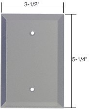 CRL Gray Blank Glass Mirror Plate - Perfect for Bathroom, Bedroom, and Home Decor