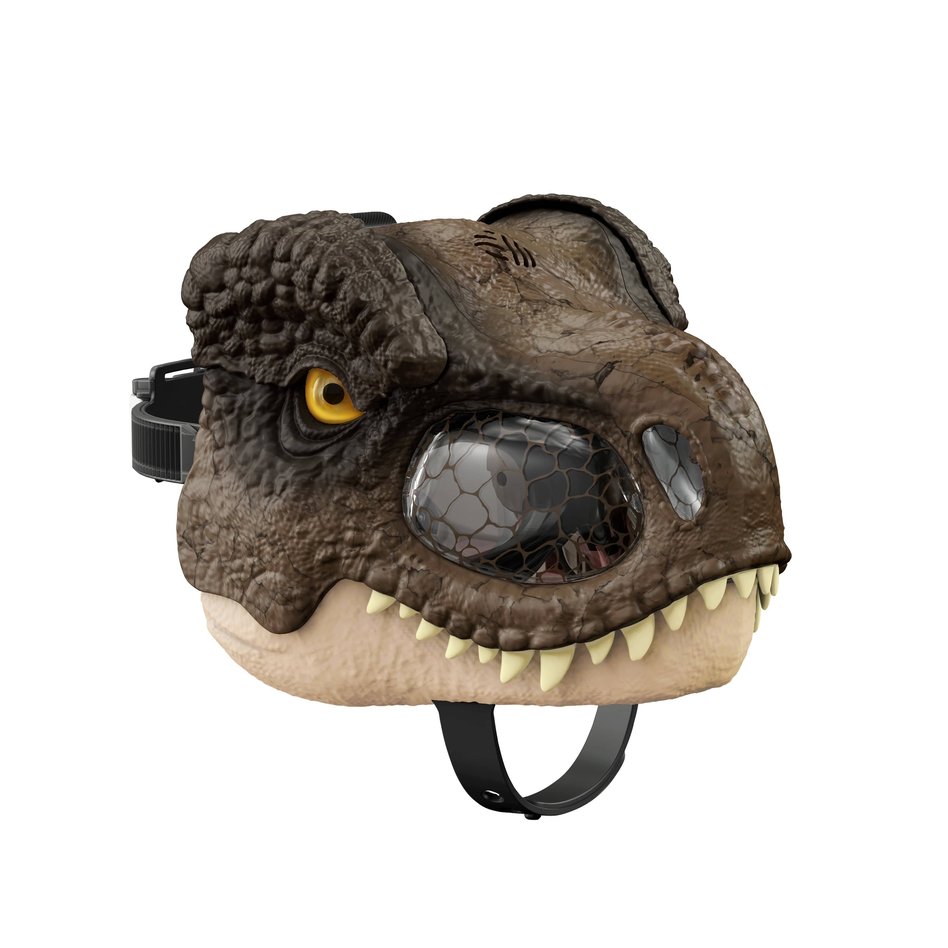 Jurassic World Dominion T-Rex Chomp N Roar Mask - Dinosaur Costume Mask for Kids & Adults - Perfect for Halloween, Cosplay, and Movie-Themed Parties