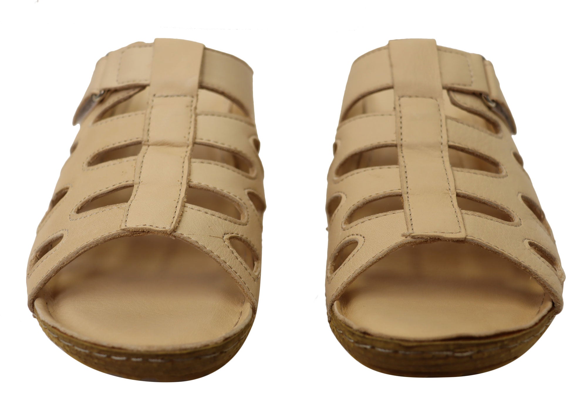 Orizonte Panera Women's Comfortable Leather Slides Sandals - European Style for Casual Wear, Home & Travel