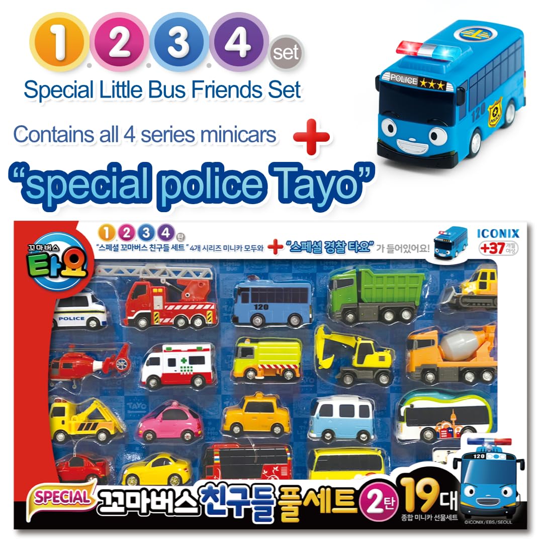 Tayo The Little Bus Special Friends Set - Complete 2nd Edition | Educational Toy for Kids Ages 3-6 | Perfect Birthday Gift for Boys & Girls | Encourages Imaginative Play | Great for Preschool Learning & Role-Playing Games