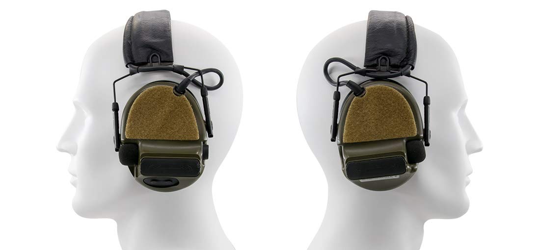 ArmorMason Hook & Loop Deck Set - Compatible with Peltor Comtac Headset - Secure Attachment for Tactical Communication Headsets - Perfect for Military, Shooting Range & Outdoor Activities