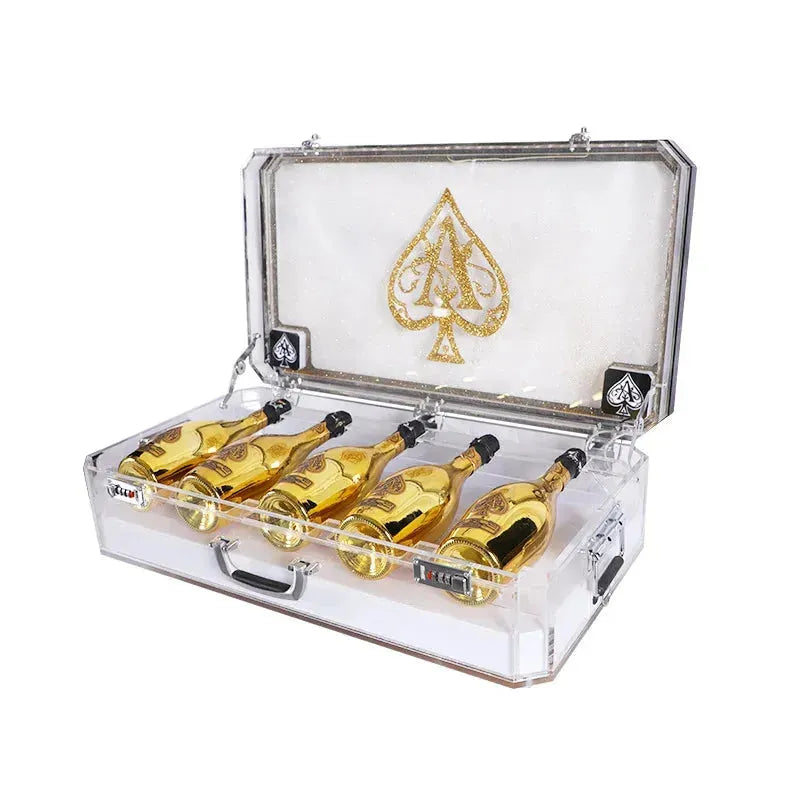 Ace of Spade LED Champagne Bottle Display Case - Rechargeable Glow Bar Presenter for Nightclub, Party & Lounge - Perfect for VIP Bottle Service & Special Events