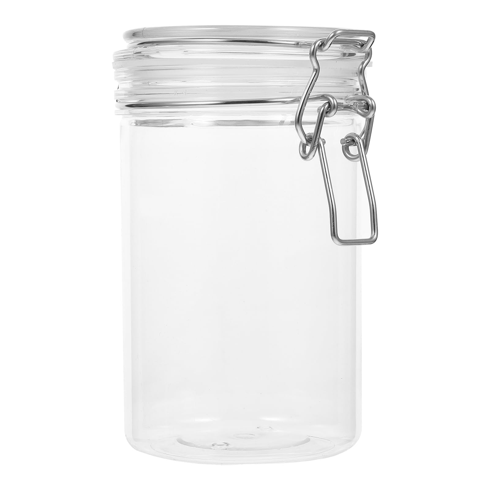 Cabilock Clear Plastic Food Dispenser - BPA-Free Honey & Condiment Storage Container with Leak-Proof Lid - Perfect for Kitchen, Pantry, Camping & Picnic Use