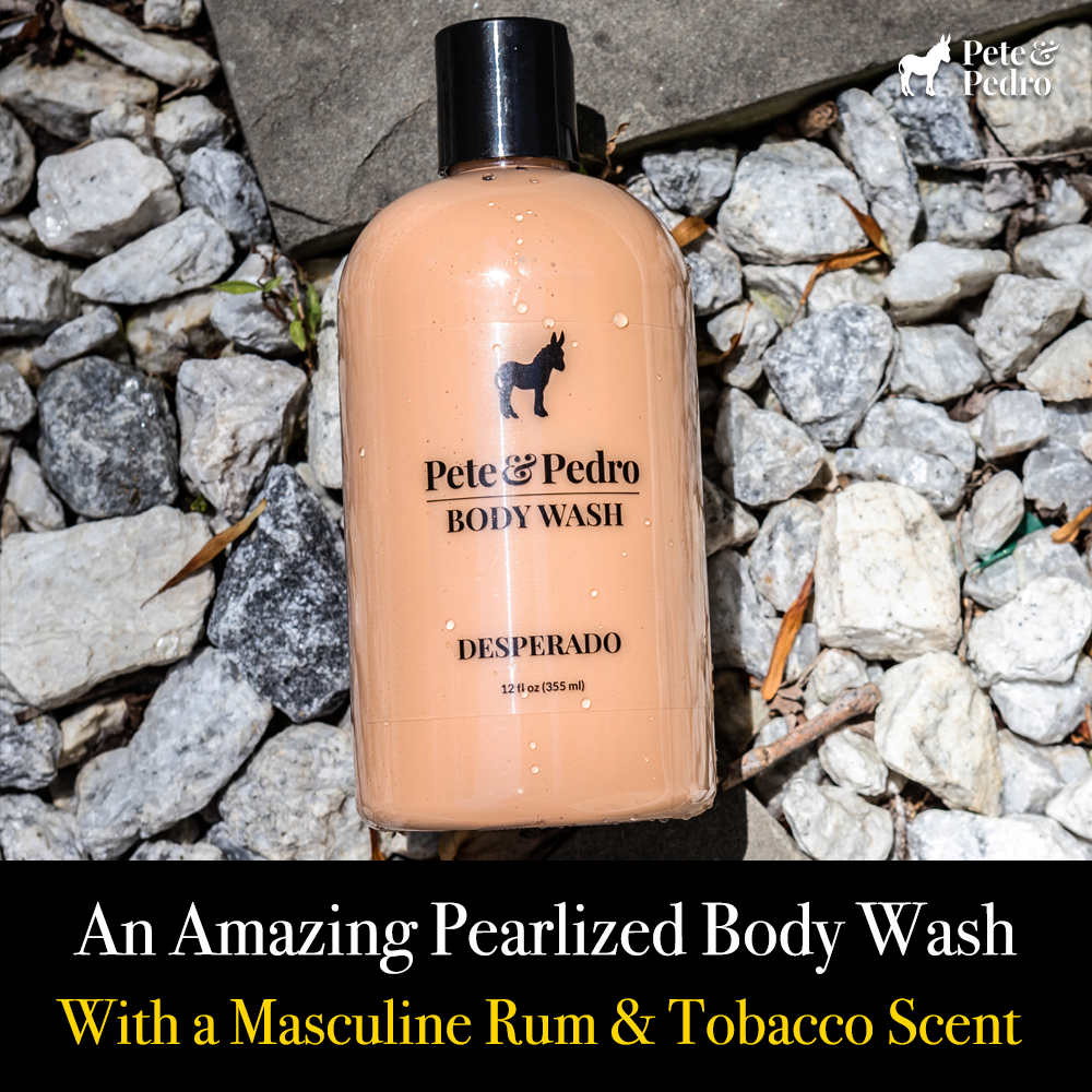 Desperado Rum & Tobacco Scented Body Wash for Men - Exotic Aroma, Deep Cleansing & Moisturizing - Perfect for Shower, Gym & Post-Workout Refreshment