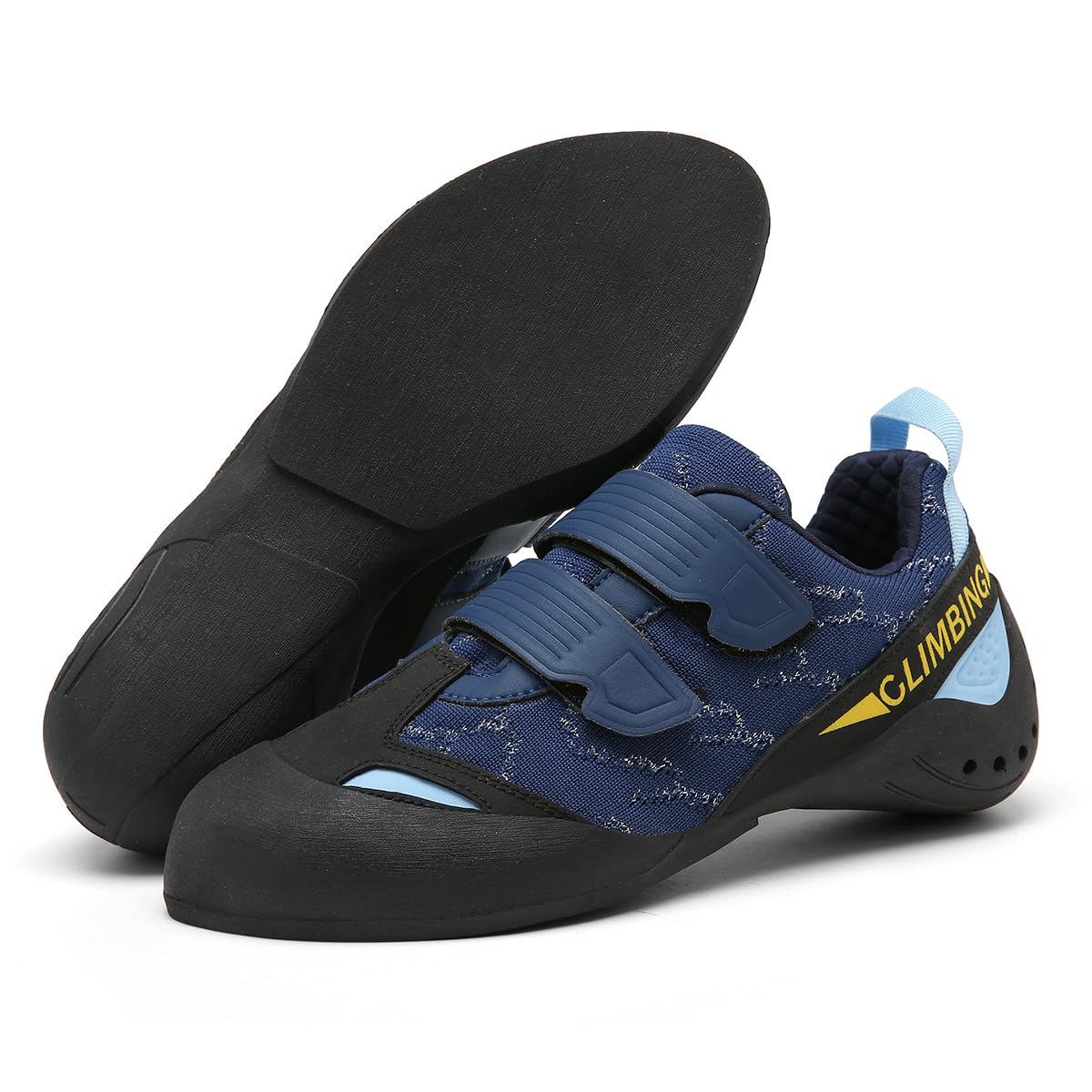 Unisex Breathable Rock Climbing Shoes with Dual-Strap - Non-Slip Indoor Climbing Shoes for Beginners & Bouldering - Perfect for Gym Training & Outdoor Adventures