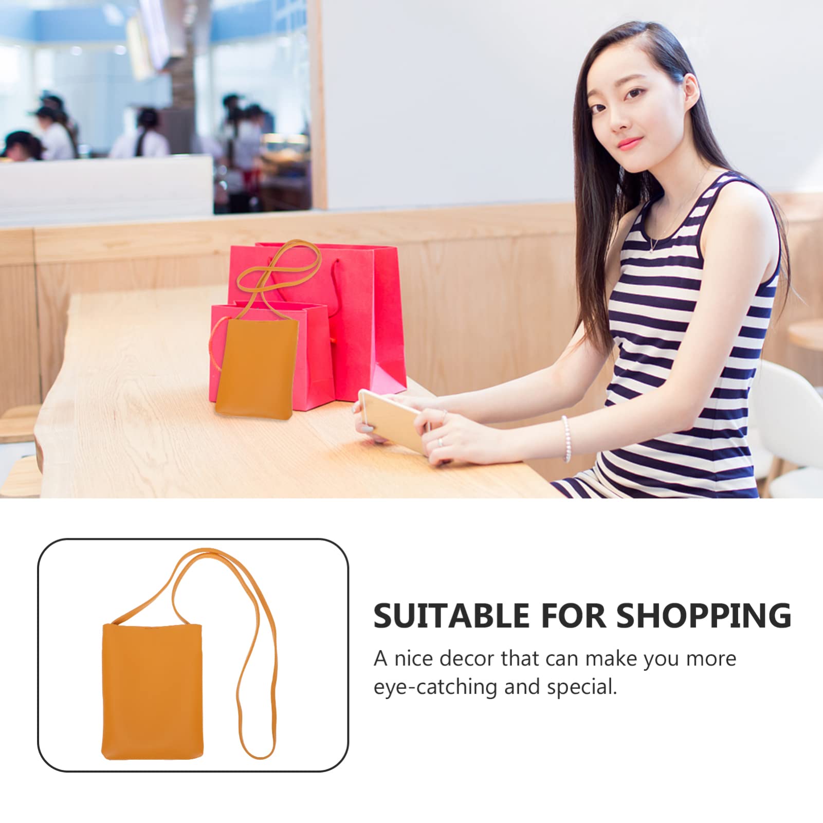 Cabilock 1pc Cute Crossbody Phone Bag for Women - Fashionable PU Leather Mini Tote with Retro Design - Perfect for Phone Storage, Wallet & Daily Essentials - Ideal for Shopping, Travel & Casual Outings