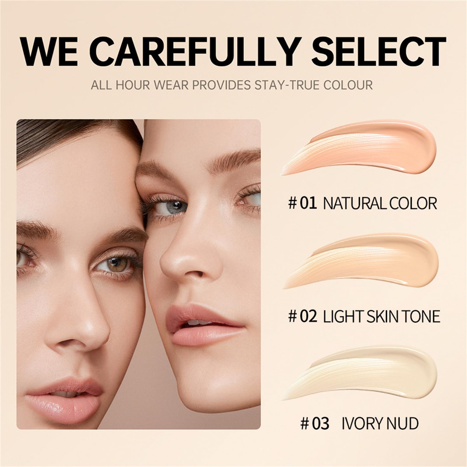 Imaginaryl Full Coverage Concealer Stick - Lightweight, Long-Lasting, Vegan & Cruelty-Free for Dark Circles & Blemishes (Shade 02) | Perfect for Everyday Makeup, Professional Use & Travel Beauty Essentials