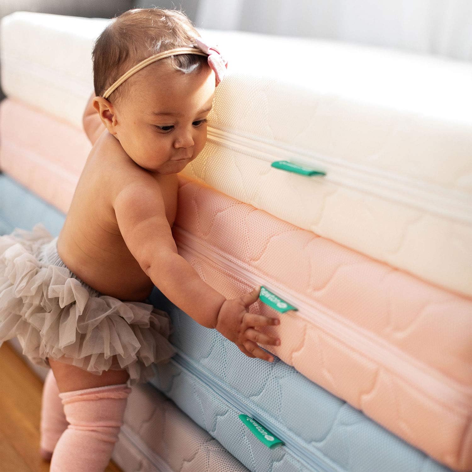 Newton Baby Waterproof Crib Mattress Cover - Ultra-Breathable, Reduces Suffocation Risk, Fits Original & Waterproof Newton Mattress, Non-Toxic, Machine Washable - White (Cover Only) | Perfect for Safe Infant Sleep & Daycare Use