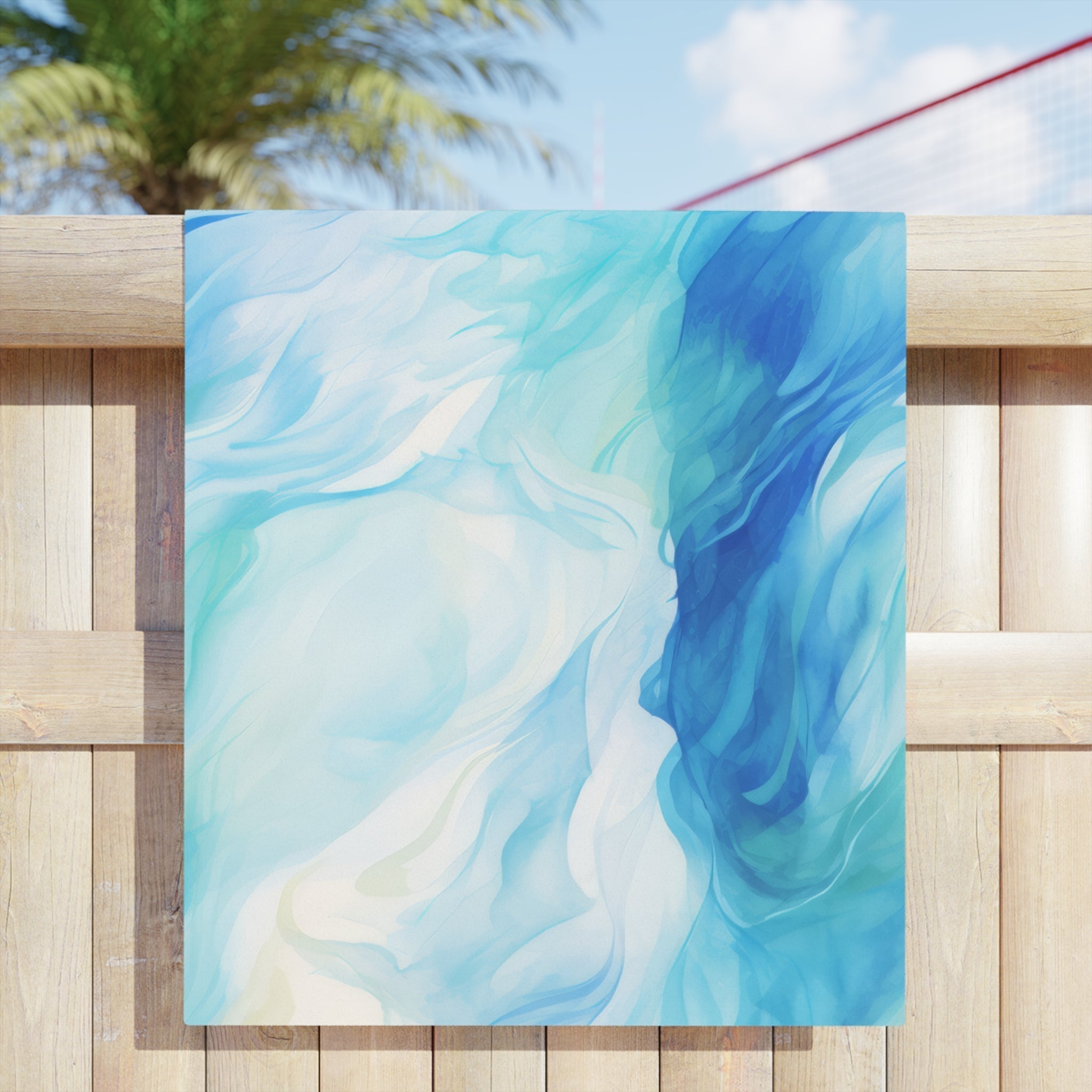 Abstract Beach Towel - Large Soft Quick Dry Sandproof Towel for Pool, Beach, Yoga & Picnic - Stylish Summer Outdoor Accessory