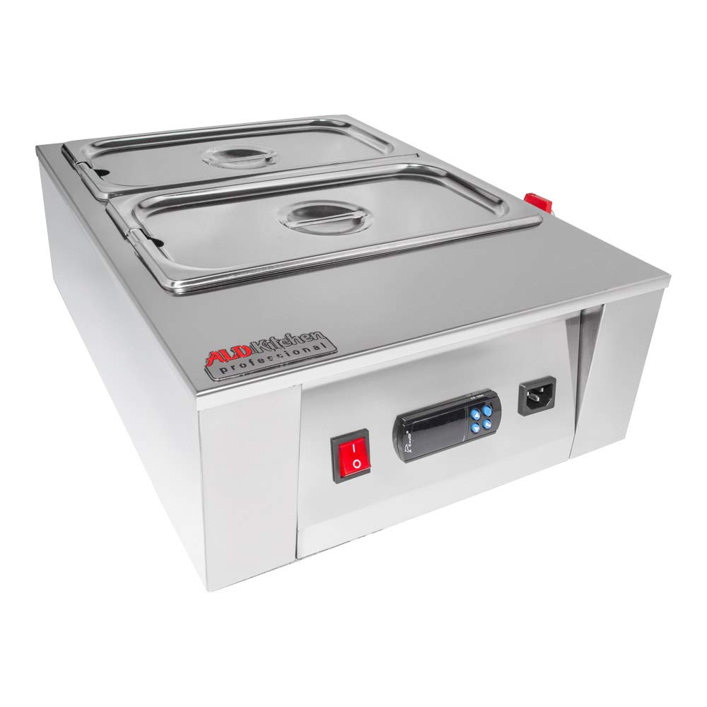 ALDKitchen 18 Lbs (8 Kg) Digital Chocolate Melting Pot with Precise Temperature Control - 110V Dual Tank Chocolate Melter for Candy Making, Cake Decorating & Fondue (Perfect for Bakeries, Home Kitchens & Commercial Use)
