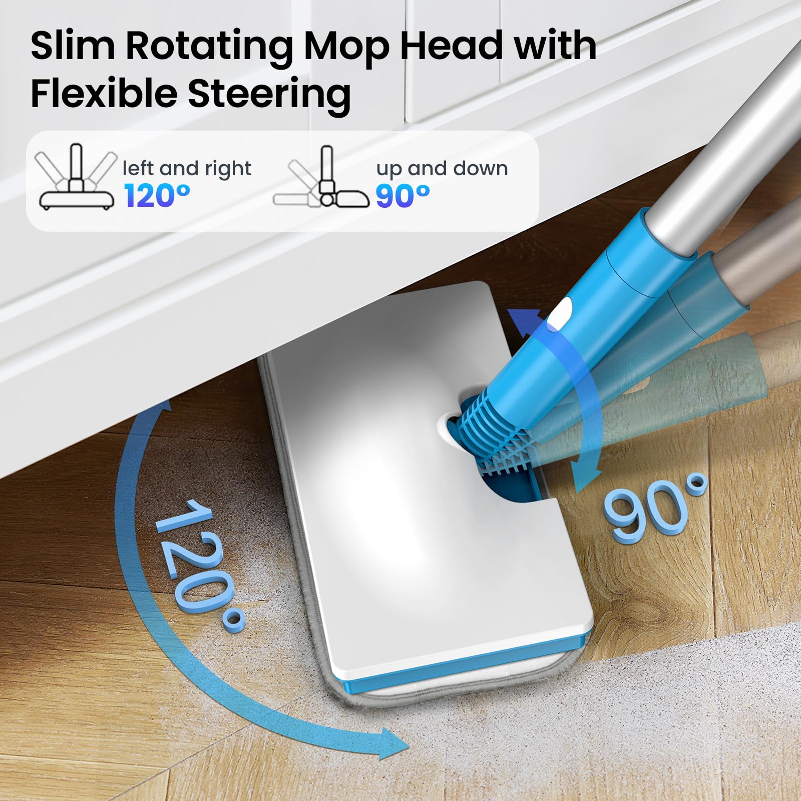 **Z7 Steam Mop for Floor Cleaning - 13-in-1 Multi-Surface Steam Cleaner for Tile, Grout, Hardwood, Laminate, Furniture, Couch, Clothes & Carpet | Corded Floor Steamer Machine (Blue) | Perfect for Home, Kitchen, Bathroom & Car Detailing**