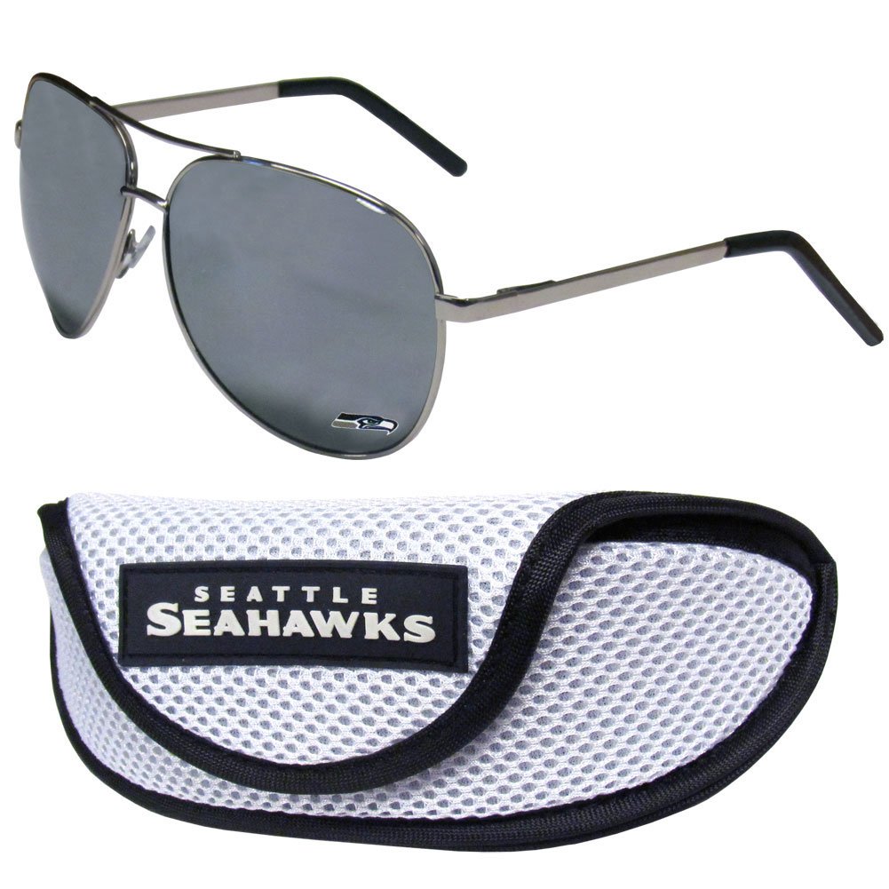 Dallas Cowboys Aviator Sunglasses for Men & Women - Polarized UV Protection Sports Sunglasses with Hard Case - Perfect for Football Games, Outdoor Activities & Travel