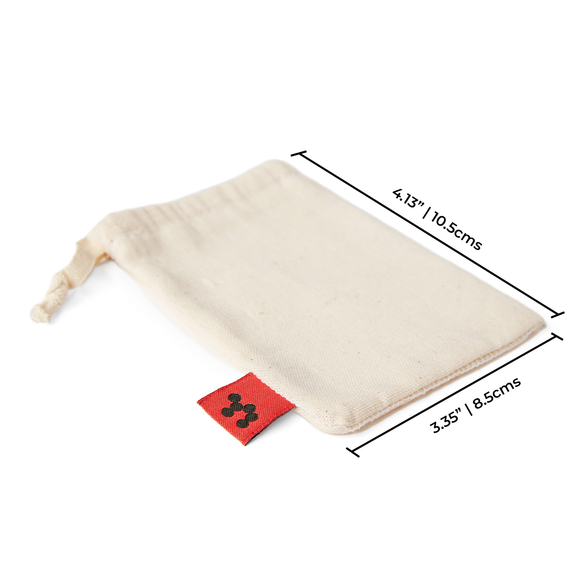 NOLE - Eco-Friendly Conditioner Bar Rescue Bag - Shampoo & Conditioner Bars Holder, Soap Saver Bag - Ultra-Fine Cotton, 6x6 Inch - Reduce Plastic Waste, Travel & Home Use