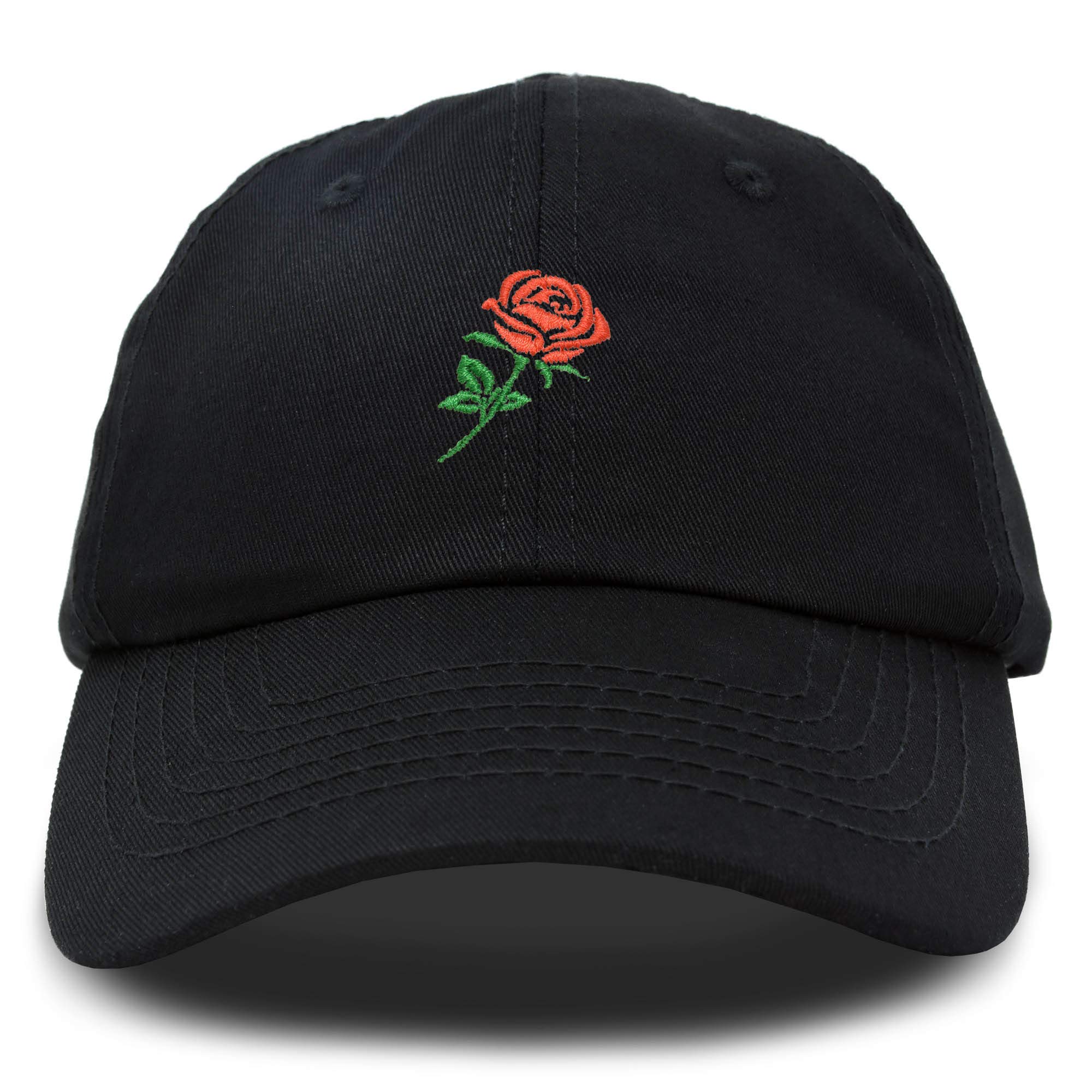 Premium Embroidered Red Rose Baseball Cap for Women - Stylish Fashion Hat for Outdoor Activities, Sports & Casual Wear
