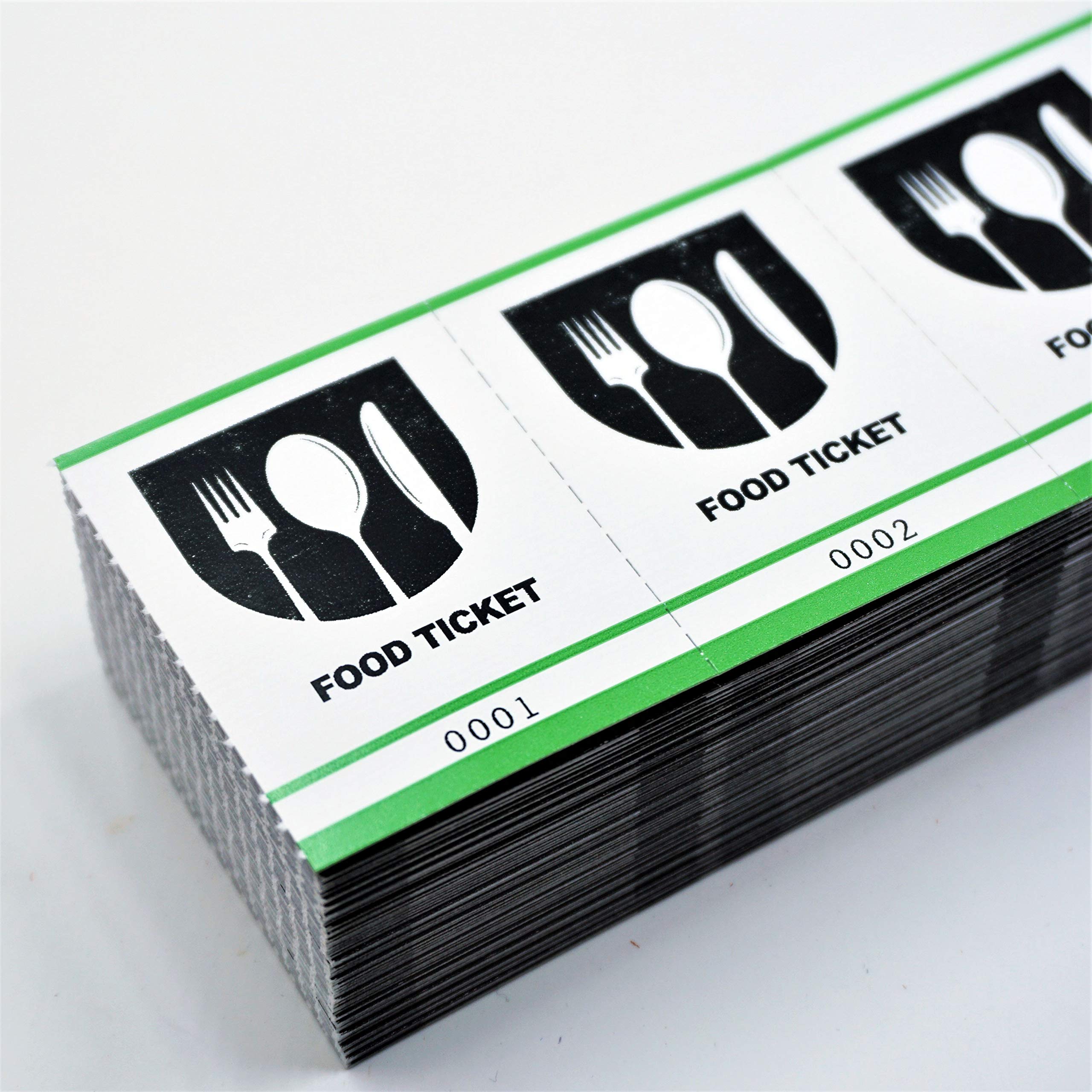 MyZone Printing Green Drink Tickets - 5000 Pack of Fast & Affordable Food & Beverage Vouchers for Bars, Parties & Events