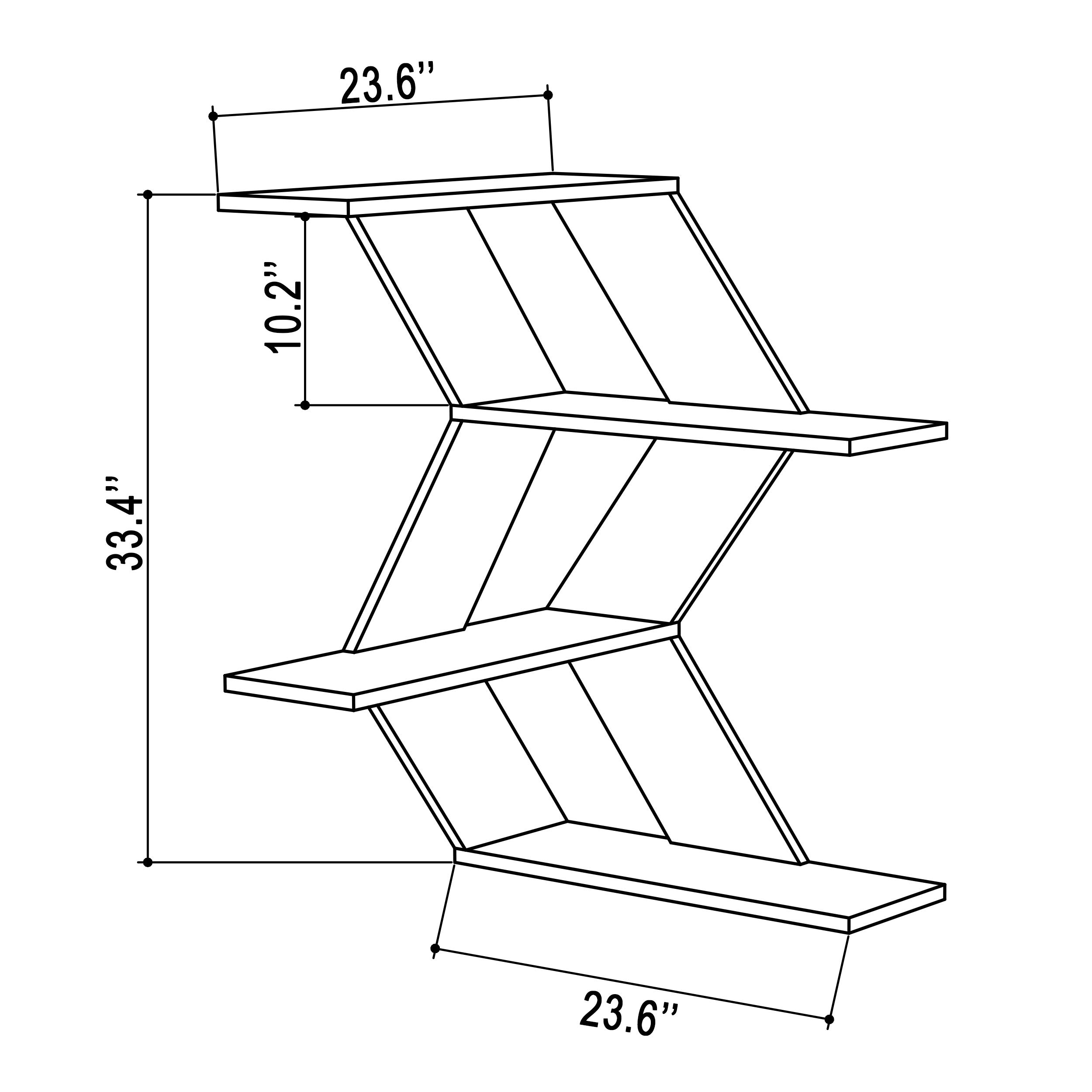 Modern Petrol Blue Wall Shelf 33.46