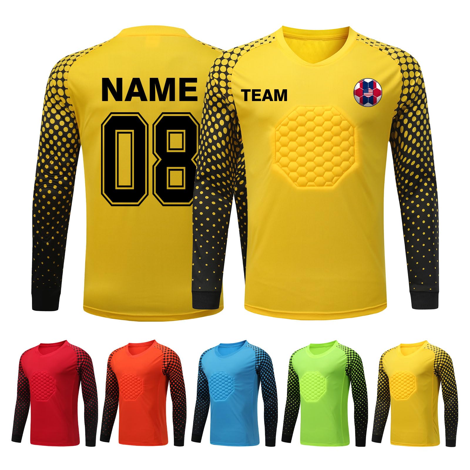 Custom Personalized Goalkeeper Jersey & Pants Set for Youth and Adult Soccer Players - Perfect for Training, Matches, and Team Uniforms