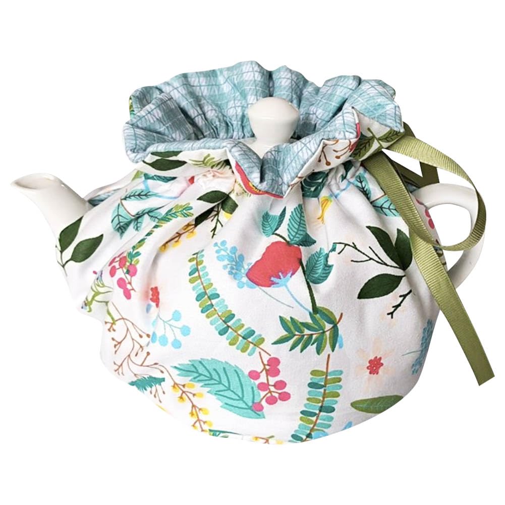 Vintage Floral Cotton Tea Cozy - Insulated Teapot Cover for Kitchen, Home Decor - Perfect Gift for Housewives, Friends & Moms - Ideal for Afternoon Tea, Tea Parties & Cozy Home Decor