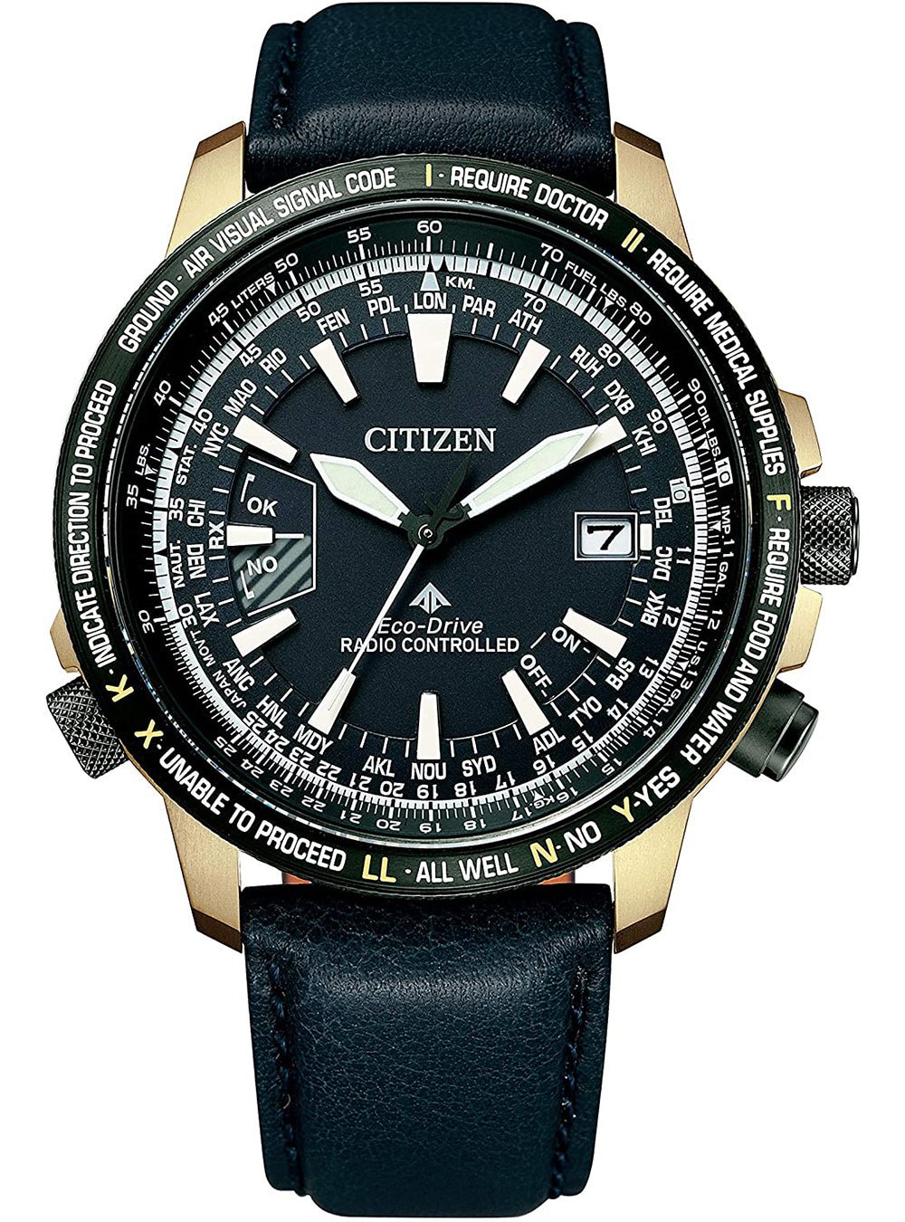 CITIZEN PROMASTER Eco-Drive Radio Controlled Watch CB0204-14L - Japanese Movement, JDM - Perfect for Travel, Outdoor Adventures & Business Professionals