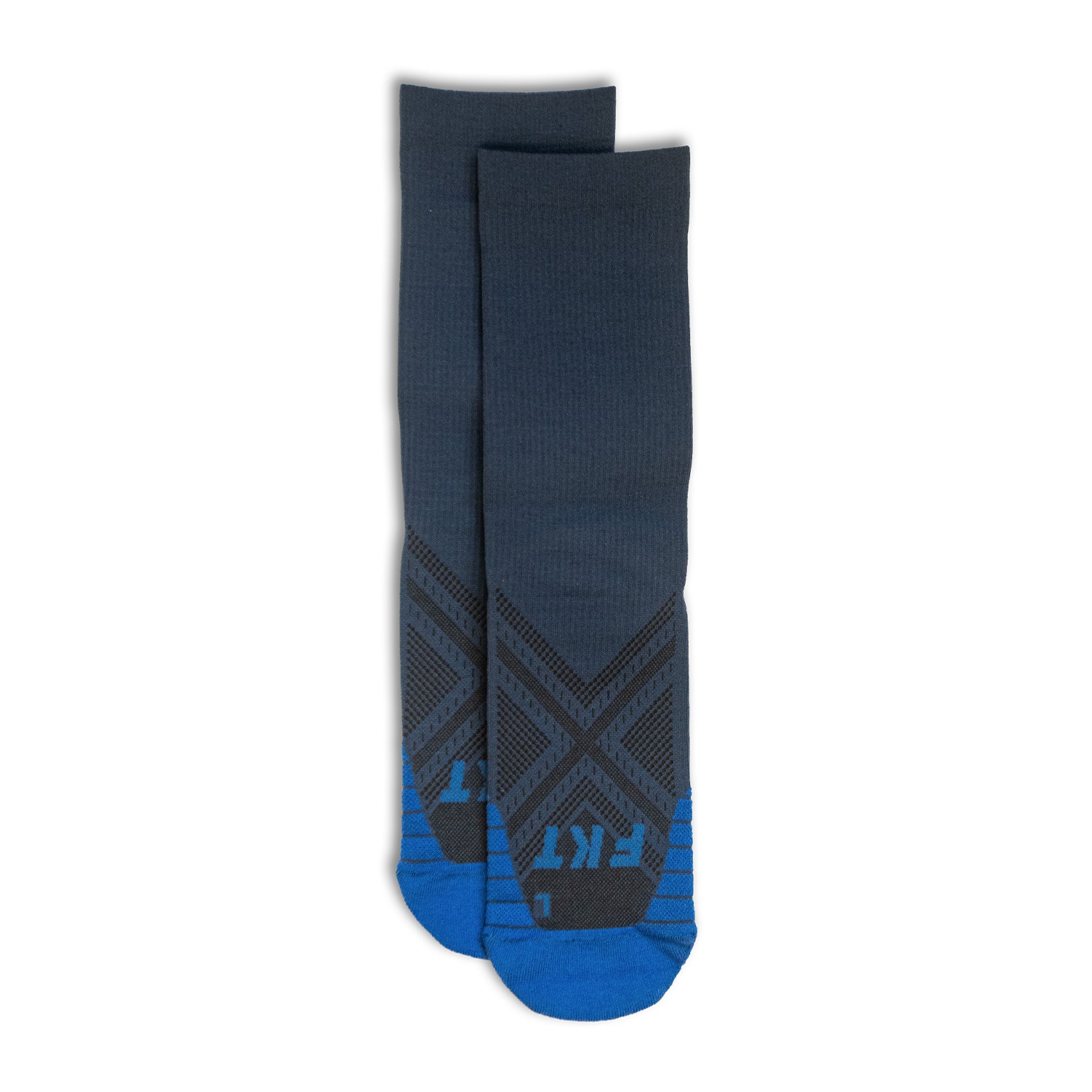FKT Crew Length Running Socks for Men & Women - Moisture Wicking Athletic Socks for Marathon, Trail Running & Workouts - Comfortable Performance Socks for Sports & Fitness