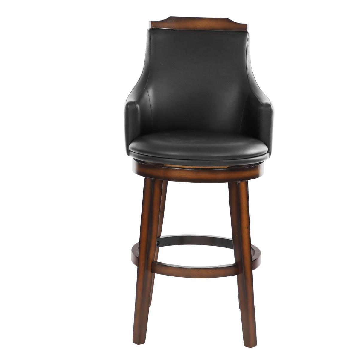Burnished Oak Swivel Bar Stools - Set of 2 (29