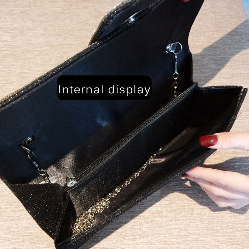 Sparkly Evening Clutch Purse for Women - Elegant Glitter Party Bag for Weddings, Prom & Special Occasions