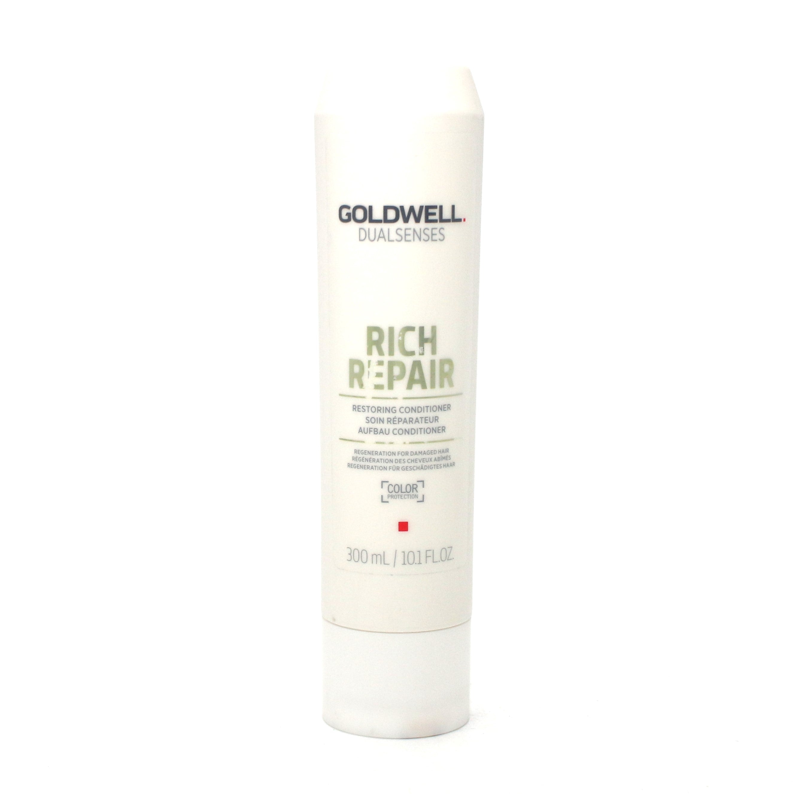 Goldwell DualSenses Rich Repair Restoring Conditioner for Damaged Hair - 10.1 oz Deep Moisturizing Treatment for Dry, Brittle Hair - Salon-Quality Hair Care at Home