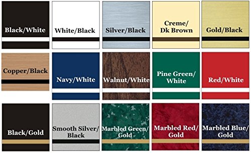 10 Pack Personalized Office Desk Name Plates & Door Signs - 2