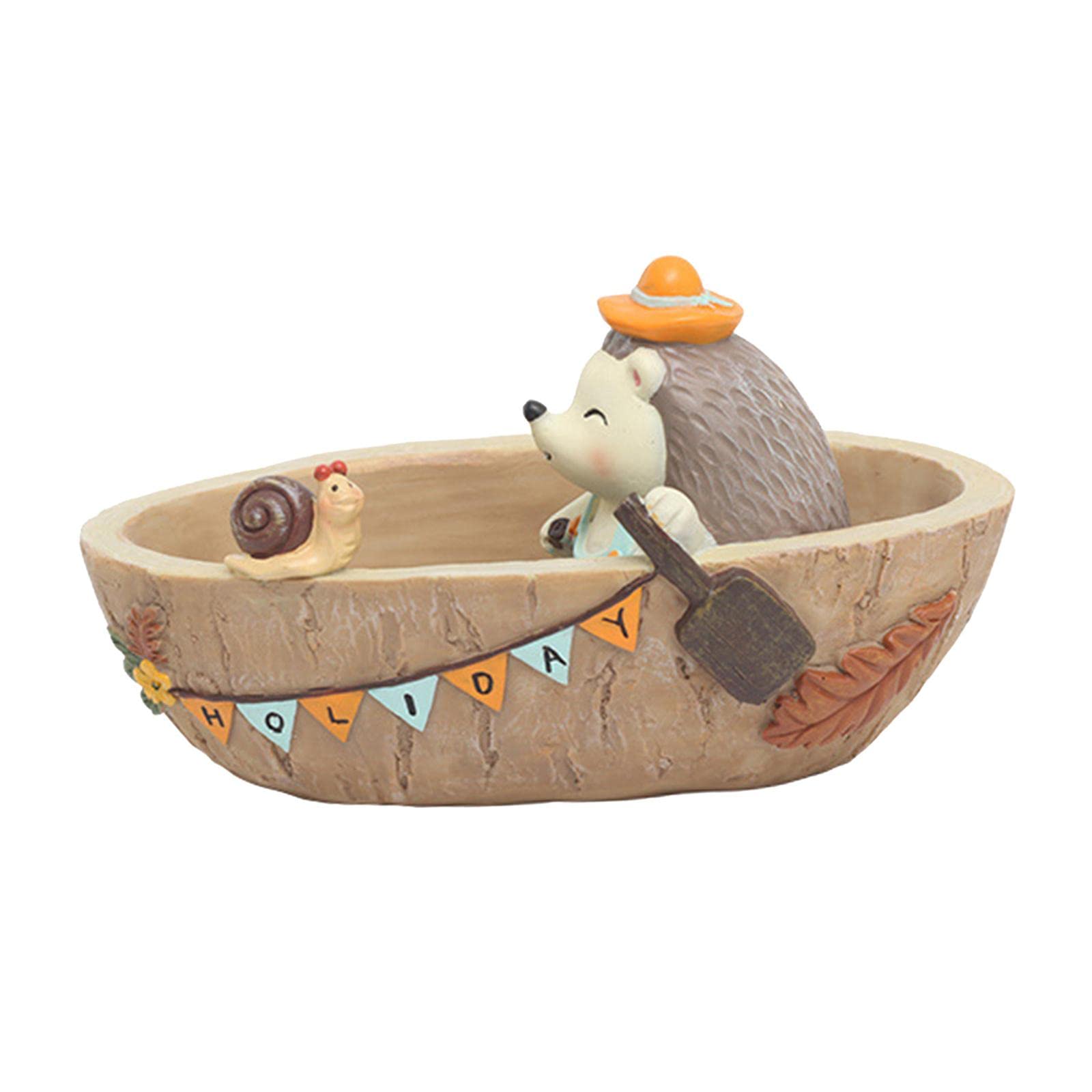 Cute Cartoon Forest Hedgehog Succulent Planter - Decorative Flower Pot for Home & Office Decor - Perfect for Desktop, Windowsill, and Gift Giving