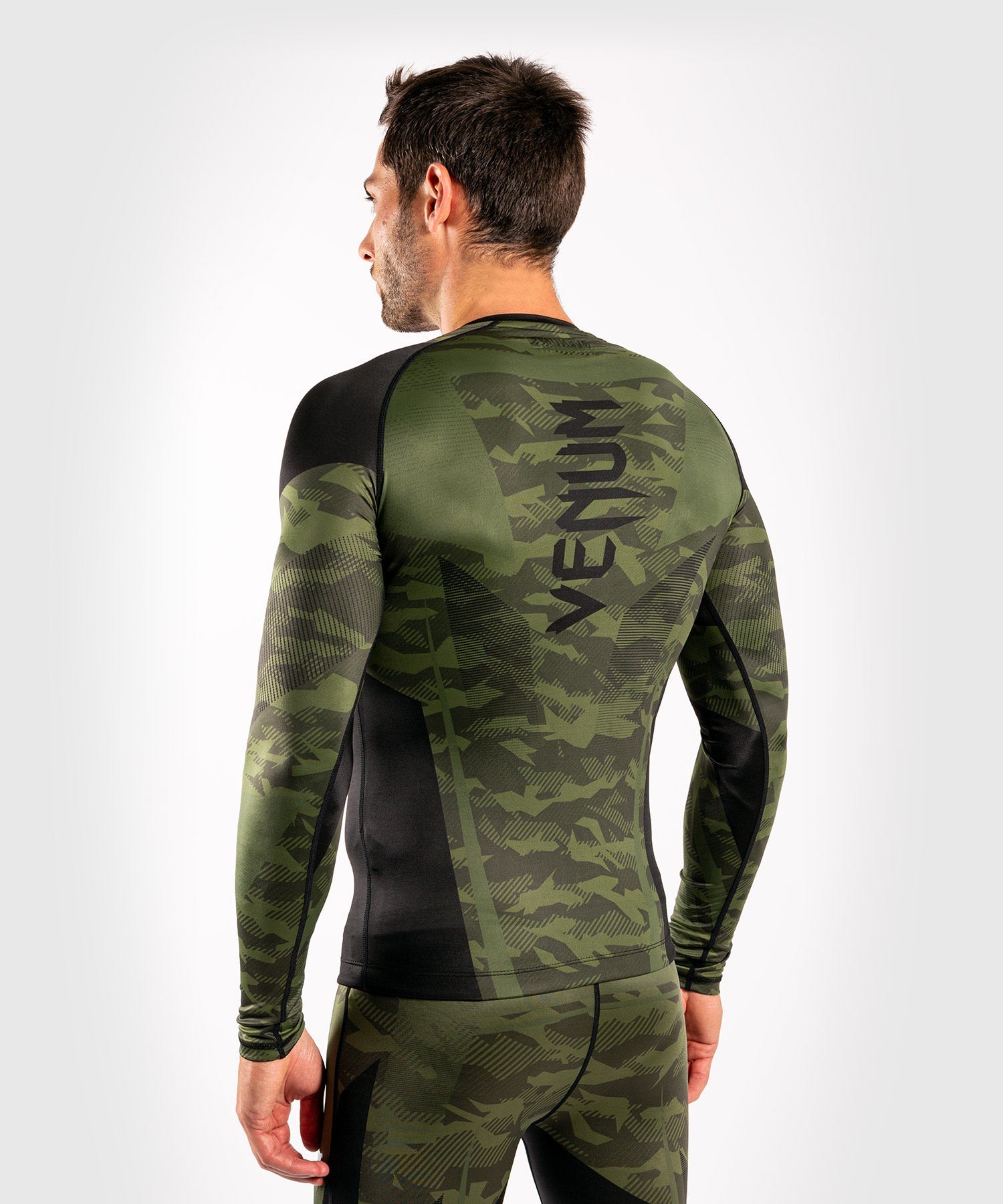 Venum Trooper Rashguard Long Sleeves - MMA, BJJ & Grappling Compression Shirt for Men - Moisture Wicking & Anti-Odor Training Gear for Combat Sports & Fitness