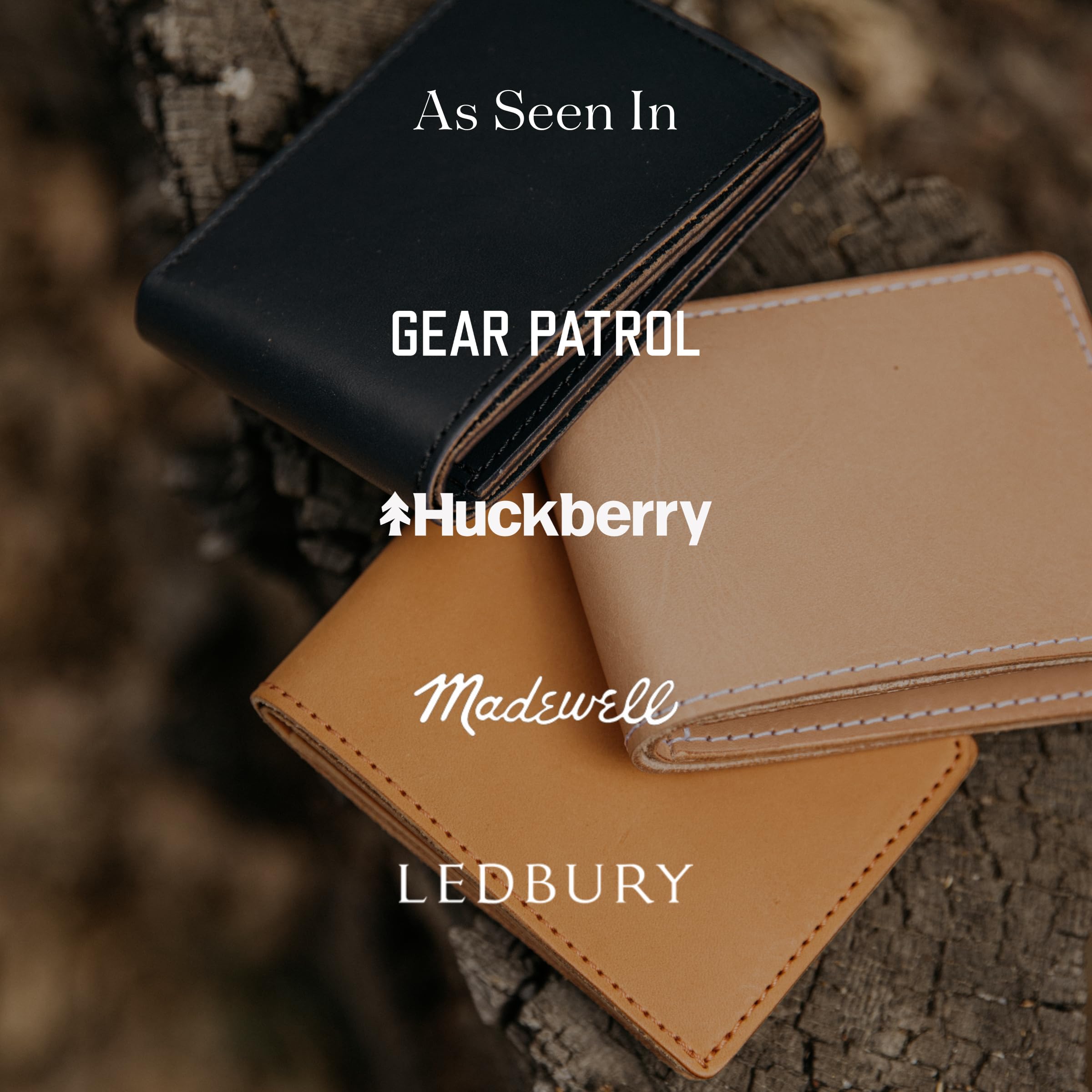 TANNER GOODS Men's Leather Wallet - Bifold Design with 4 Card Pockets & Billfold Slot | Genuine USA-Made Saddle Tan Leather | Perfect for Everyday Carry, Business & Travel