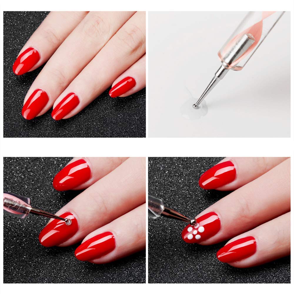 Belicia 5-Piece Dual-Ended Dotting Pen Set for Nail Art – Professional Dotting Tools for Manicure, Nail Design & Dot Painting | Perfect for DIY Nail Art, Salon Use & Home Manicures