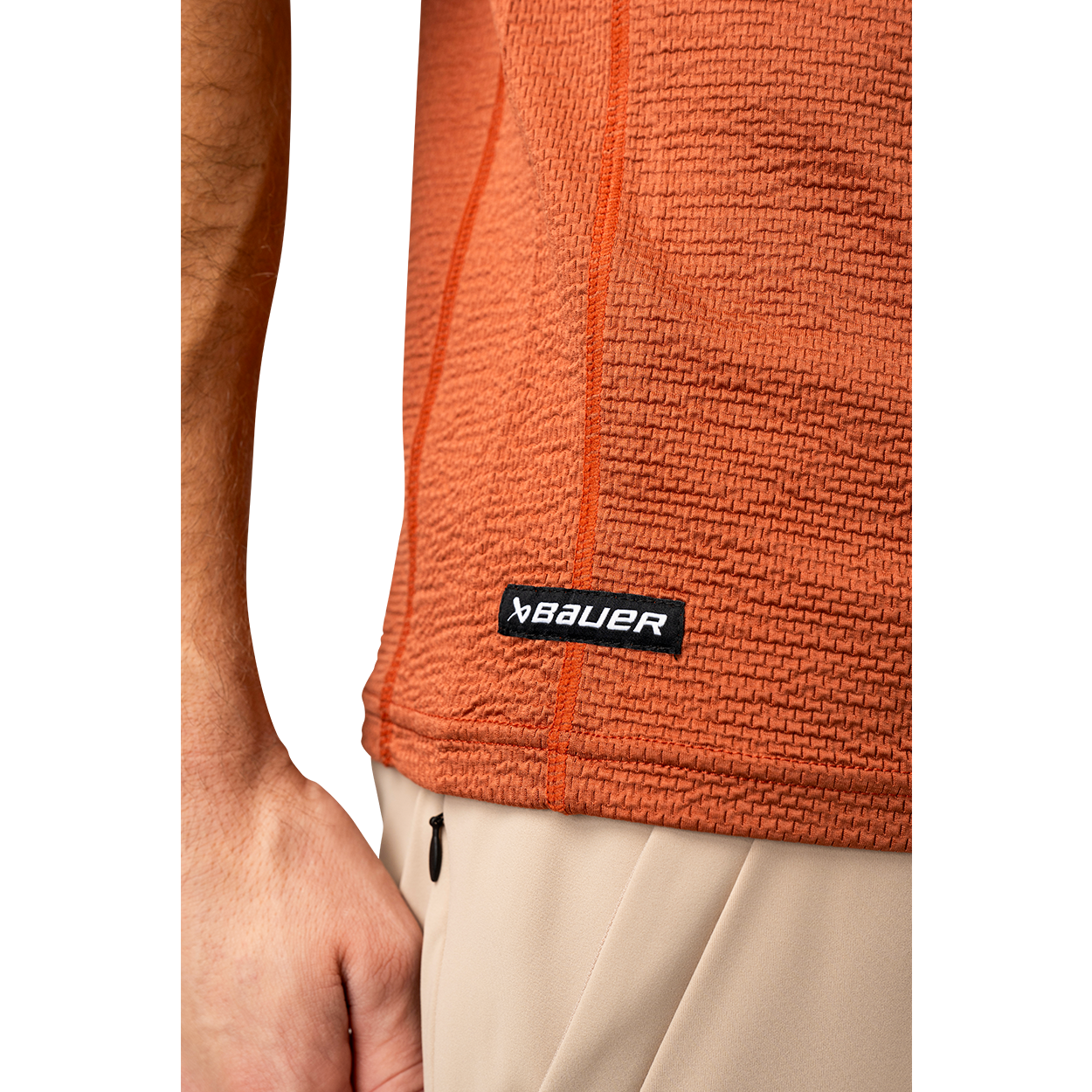 Bauer FLC Textured Tech Tee Senior - High-Performance Hockey Practice Shirt for Men - Perfect for Training, Games & Casual Wear