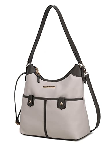 Color Block Harper Light Gray-charcoal