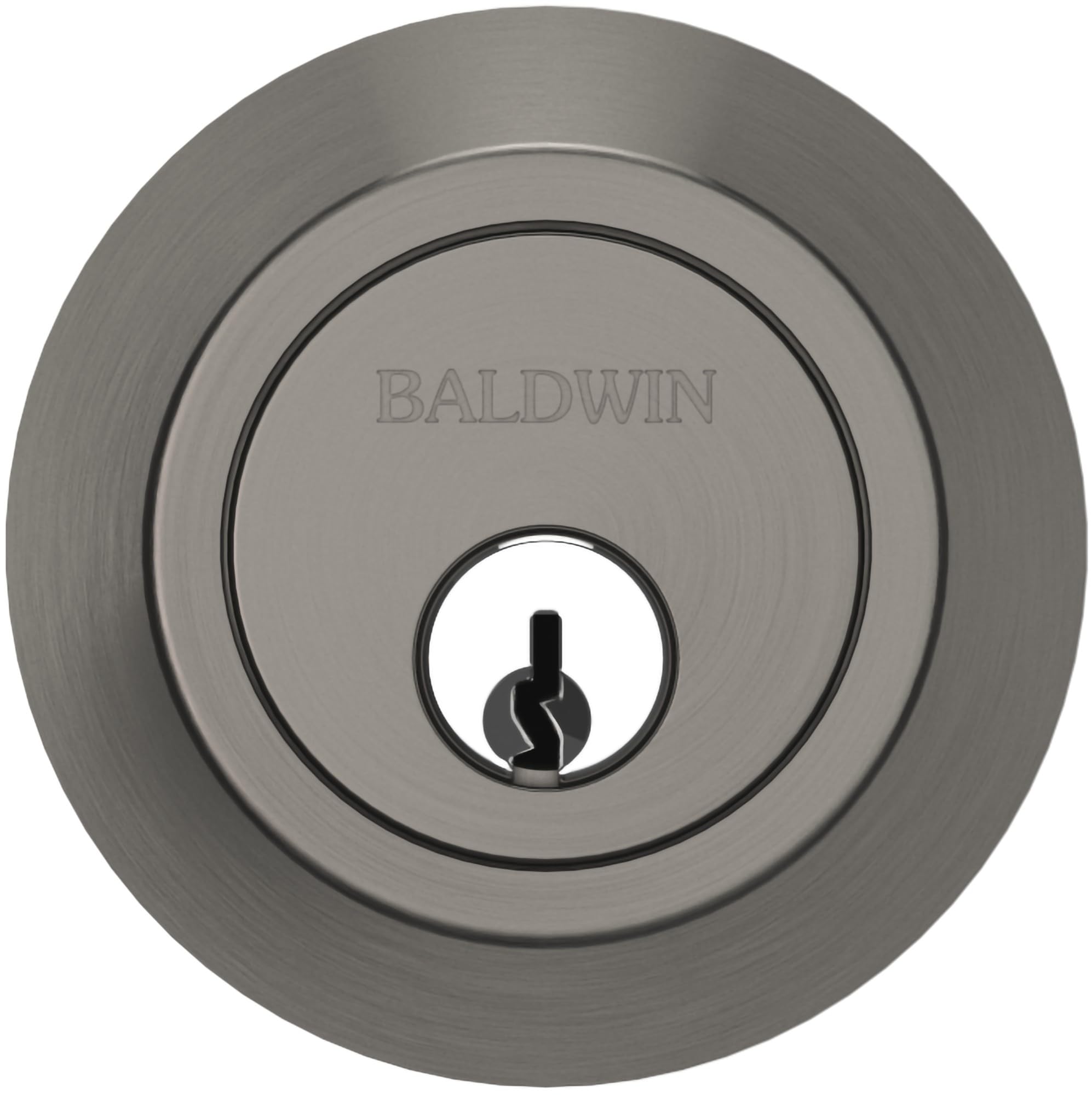 Baldwin Hardware 8241.050 Single Cylinder Deadbolt Lock - High Security Door Lock for Home, Office & Apartment - Easy Installation & Durable Design