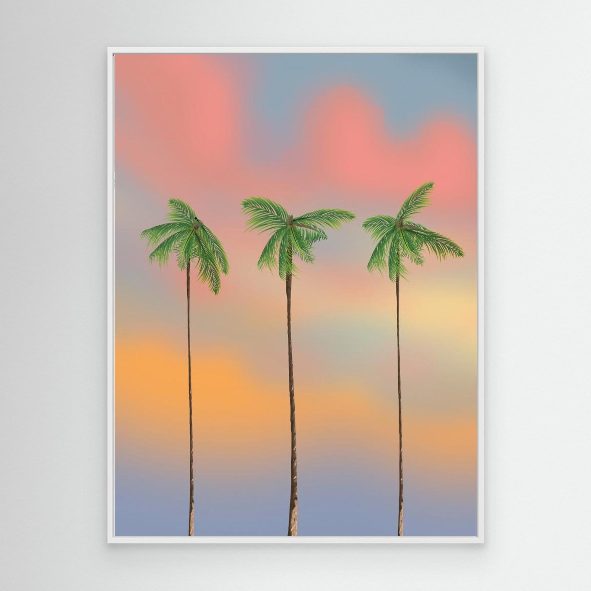 Nicholas Palms Canvas Print - Tropical Beach Wall Art for Living Room, Bedroom & Office Decor