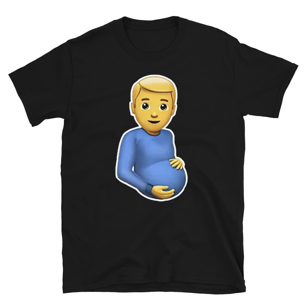 Pregnant Man Emoji T-Shirt - Funny Gender Equality Graphic Tee for Men & Women | Perfect for Pride Month, LGBTQ+ Support, and Gender Reveal Parties